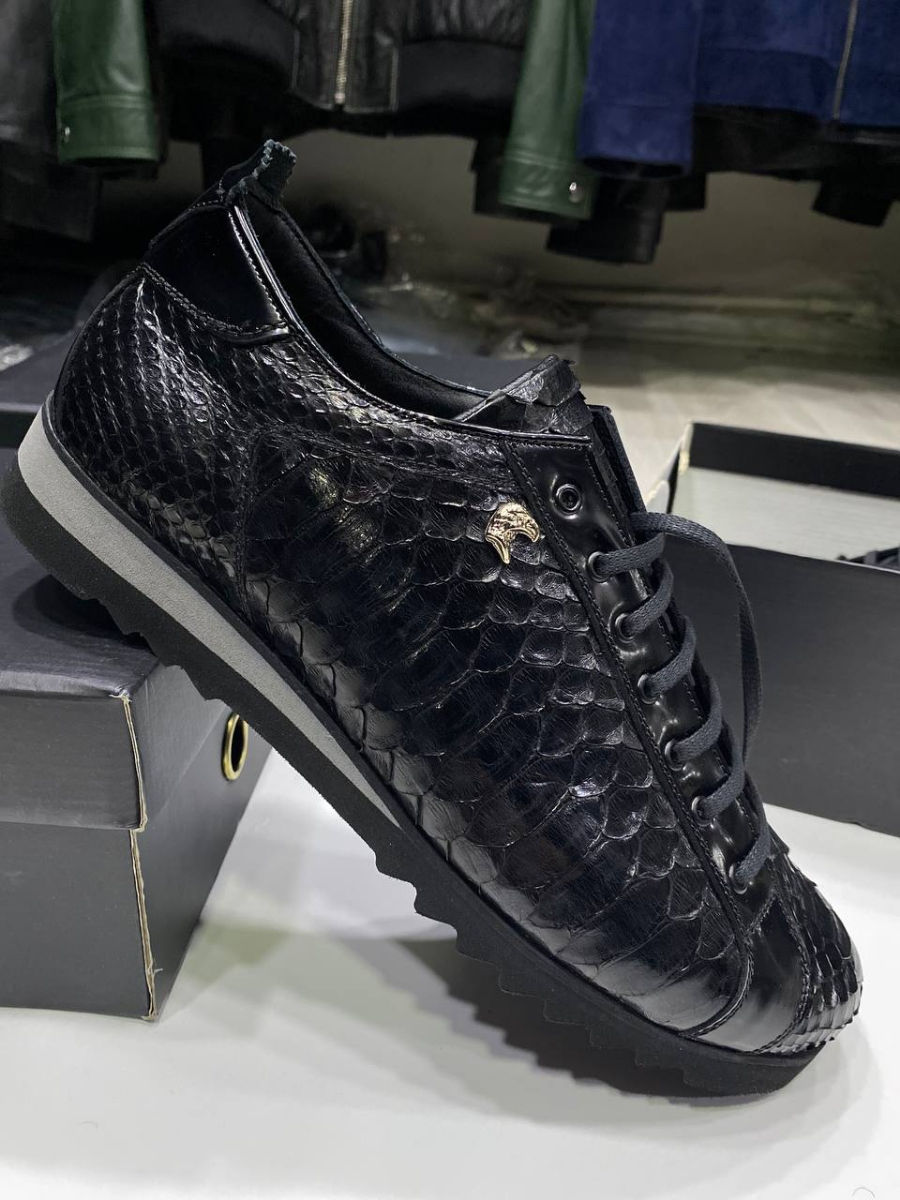 Handcrafted exclusive python leather shoes