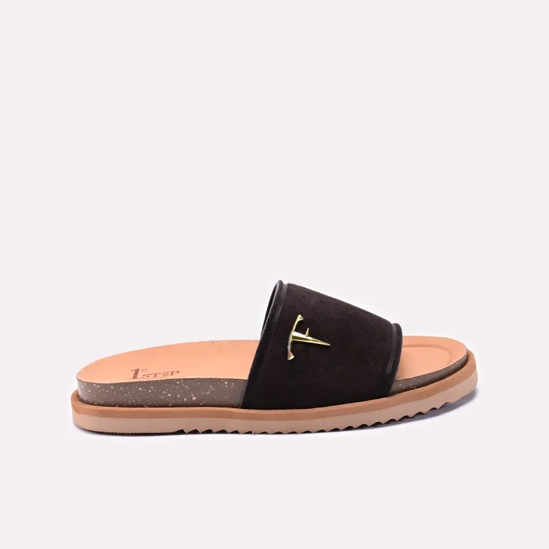 Black Casual Slippers For Men