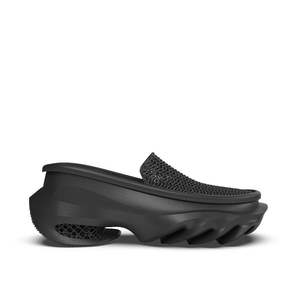 3D printed mesh height-increasing soft-soled slip-on shoes