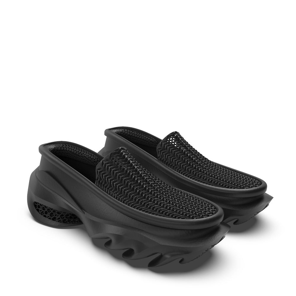 3D printed mesh height-increasing soft-soled slip-on shoes