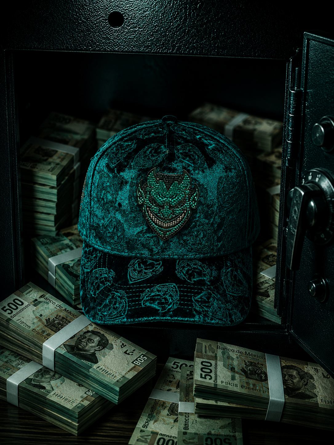 Velvet baseball cap