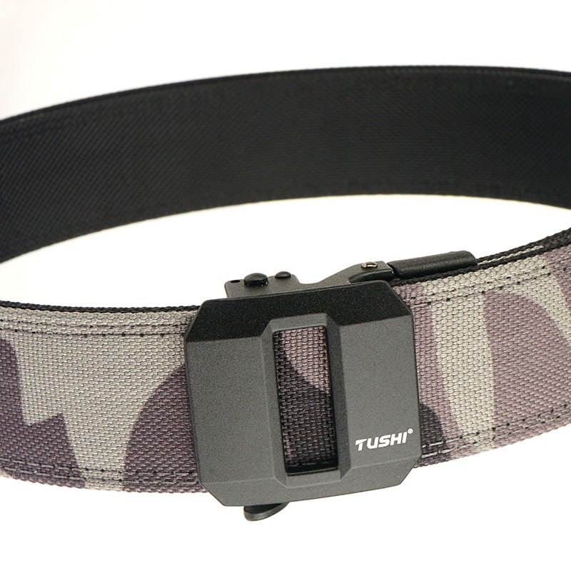 Double-layer reinforced automatic buckle belt