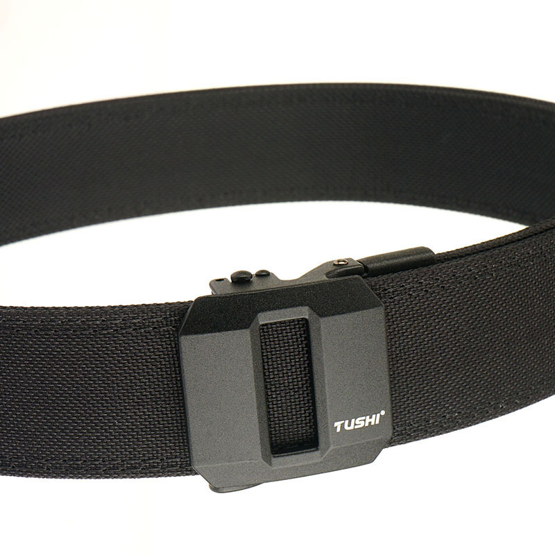 Double-layer reinforced automatic buckle belt