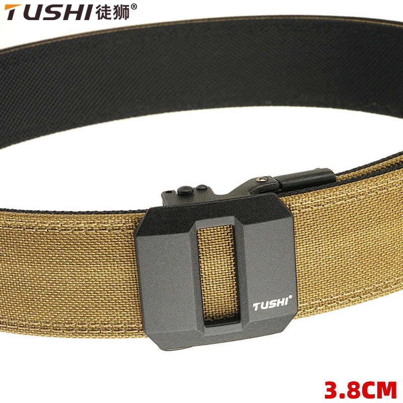 Double-layer reinforced automatic buckle belt