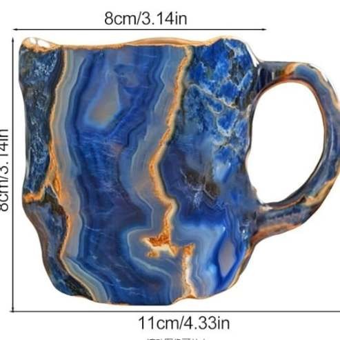 😊2025 HOT SALE ✨️ New Mineral Crystal Coffee Mugs☕
