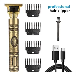 Electric Hair Clipper For Men, Retro Professional Trimmer With USB Charging