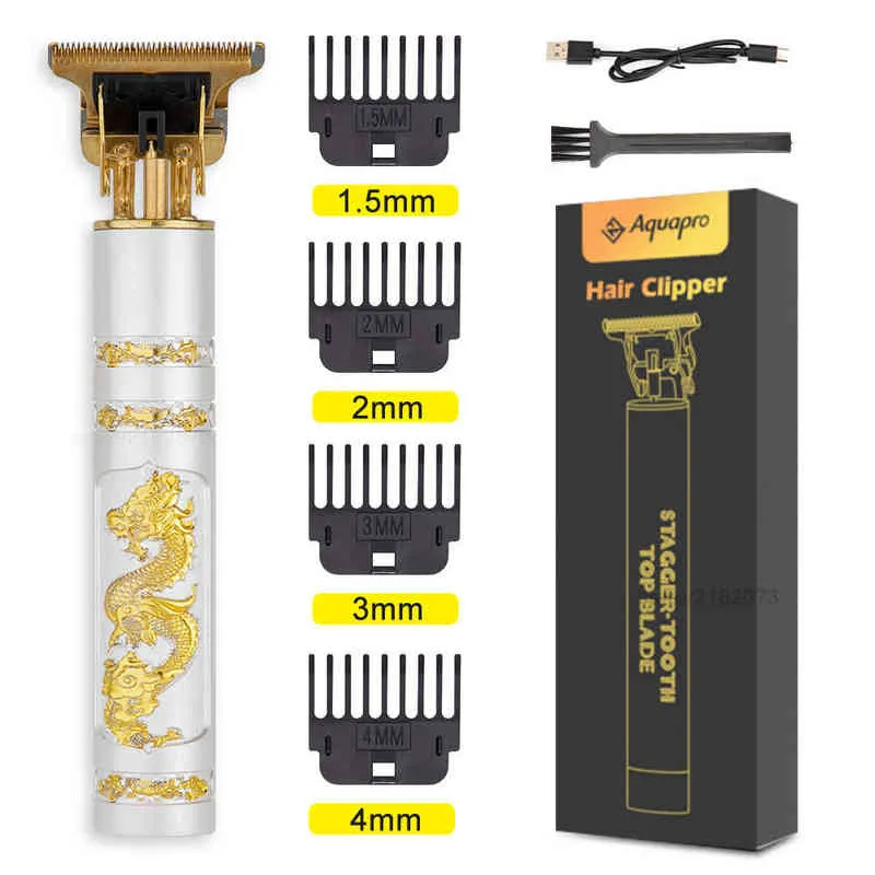 Electric Hair Clipper For Men, Retro Professional Trimmer With USB Charging