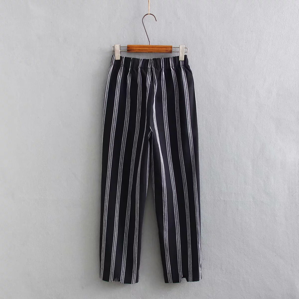 Women’s Striped Belted Trousers | Comfortable