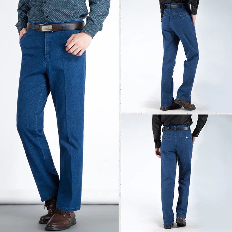 Men's High Waist Straight Cut Jeans（BUY 2 AND GET FREE SHIPPING AND 10% OFF - ⏰ONLY FOR TODAY⏰）