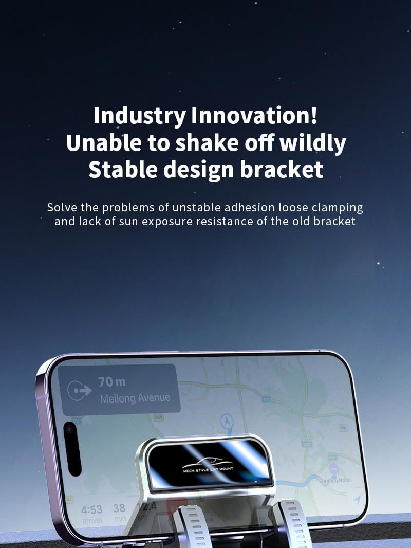 Car Phone Mount with Strong Suction Cup &ndash; 360 &deg;   Rotation, Adjustable Viewing Angles, Anti-Slip Holder for All Phones.