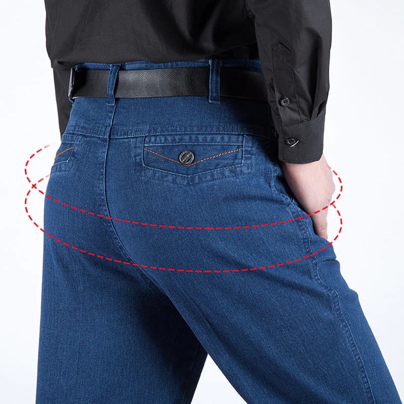 Men's High Waist Straight Cut Jeans（BUY 2 AND GET FREE SHIPPING AND 10% OFF - ⏰ONLY FOR TODAY⏰）