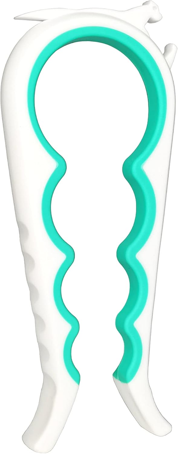 Otstar Jar Opener Bottle Opener and Can Opener for Weak hands, Seniors with Arthritis and Anyone with Low Strength, Mutil Jar Opener Get Lids Off Easily (Black and Red)