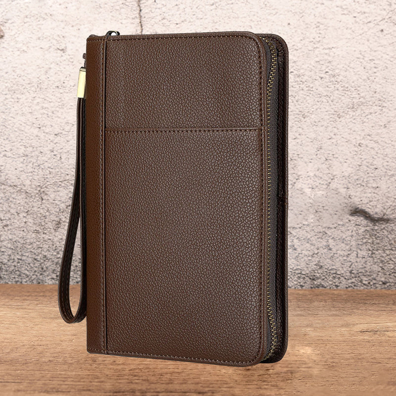 🏆 Portable cigar box with vintage motif and litchi patter