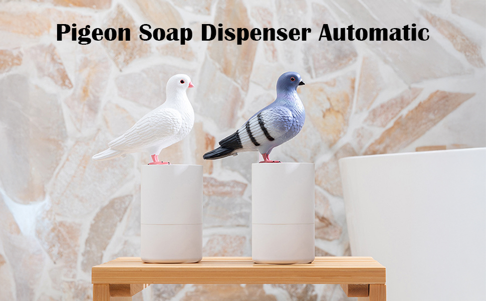 Pigeon Soap Dispenser Automatic Pigeon Poo Soap Dispenser Touchless Cute Electric Foam Dispenser