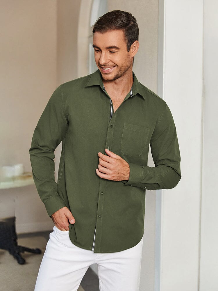 Elegant Untucked Dress Shirt
