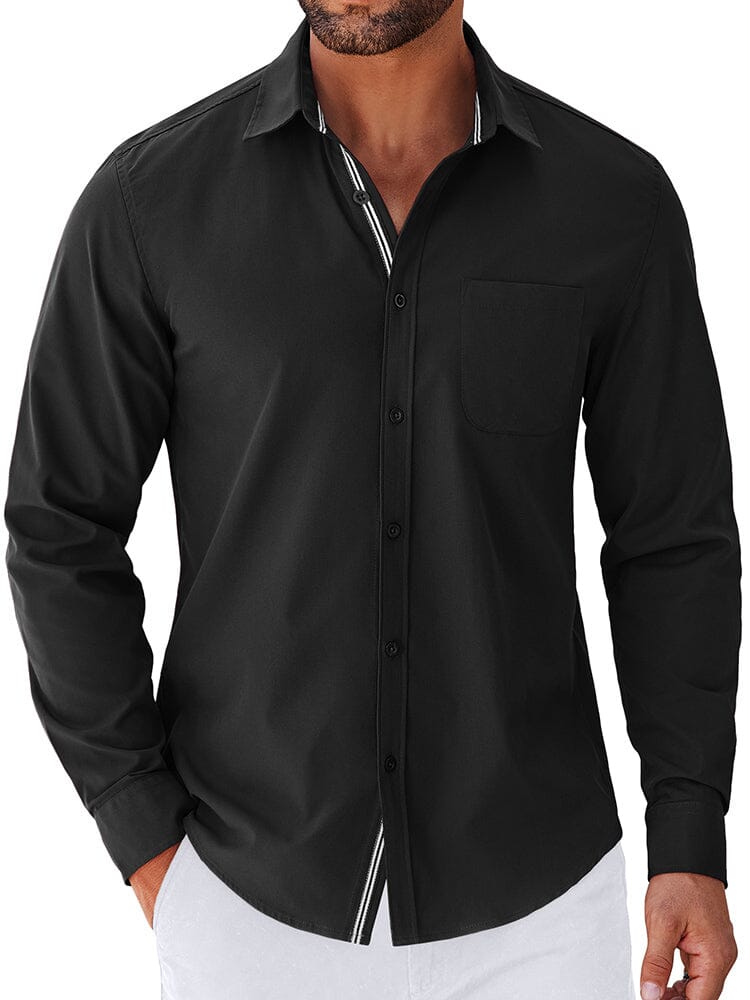 Elegant Untucked Dress Shirt