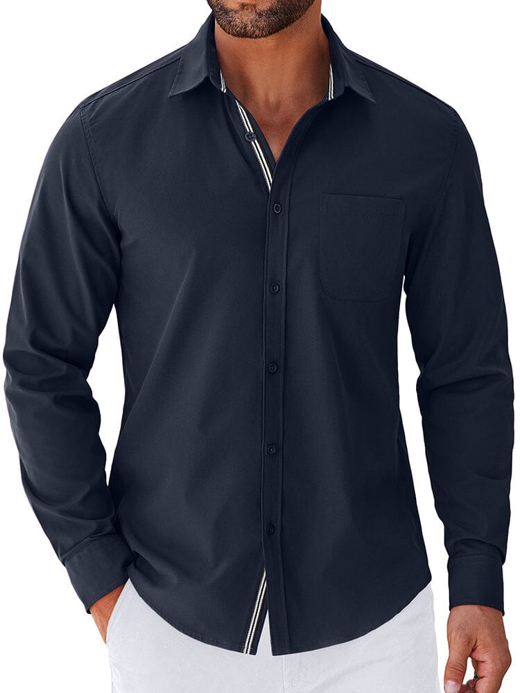 Elegant Untucked Dress Shirt