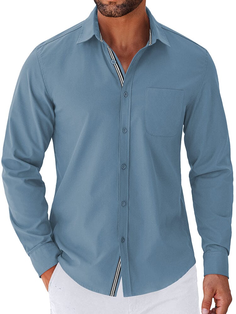 Elegant Untucked Dress Shirt