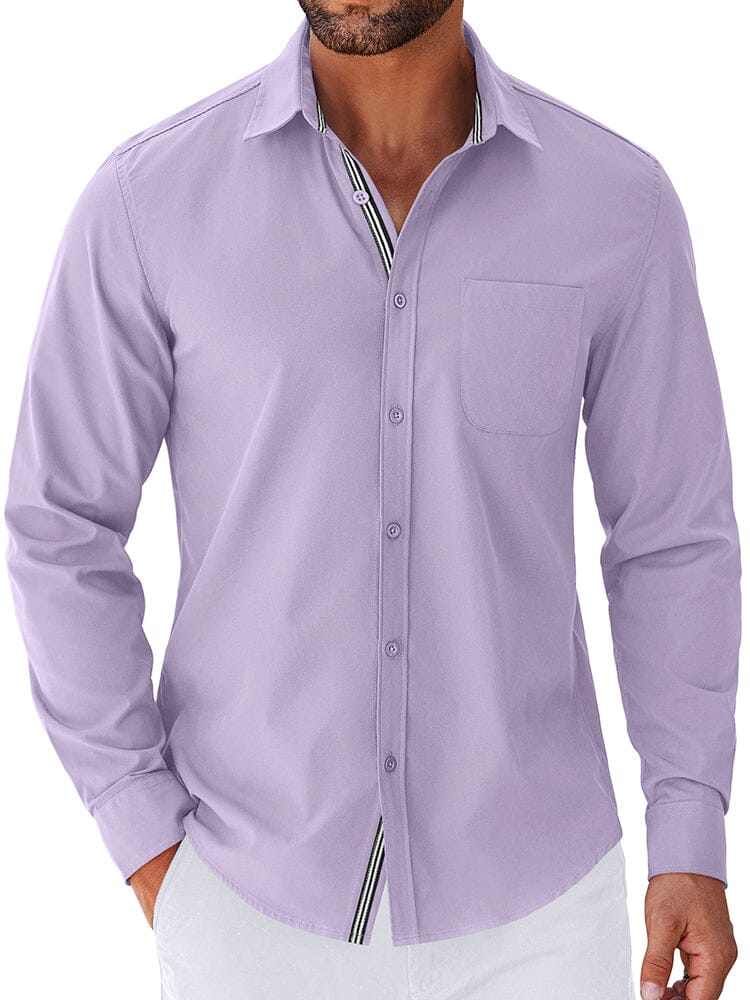 Elegant Untucked Dress Shirt