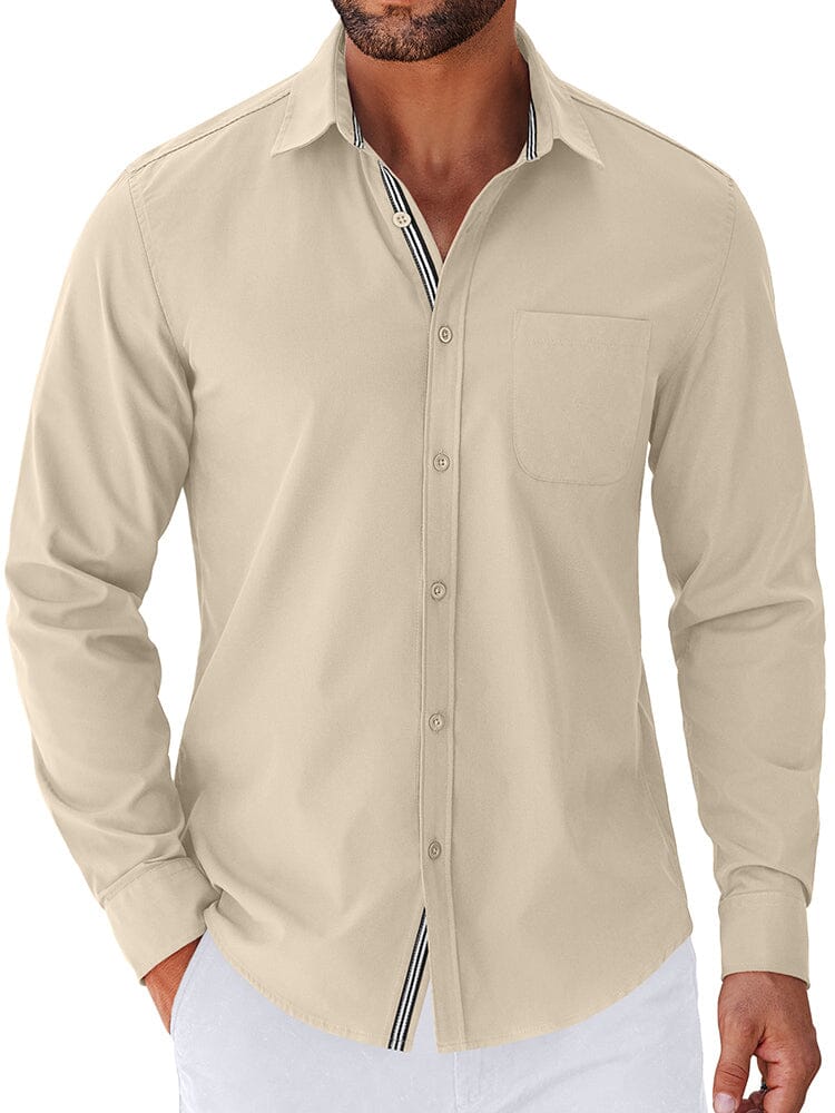 Elegant Untucked Dress Shirt
