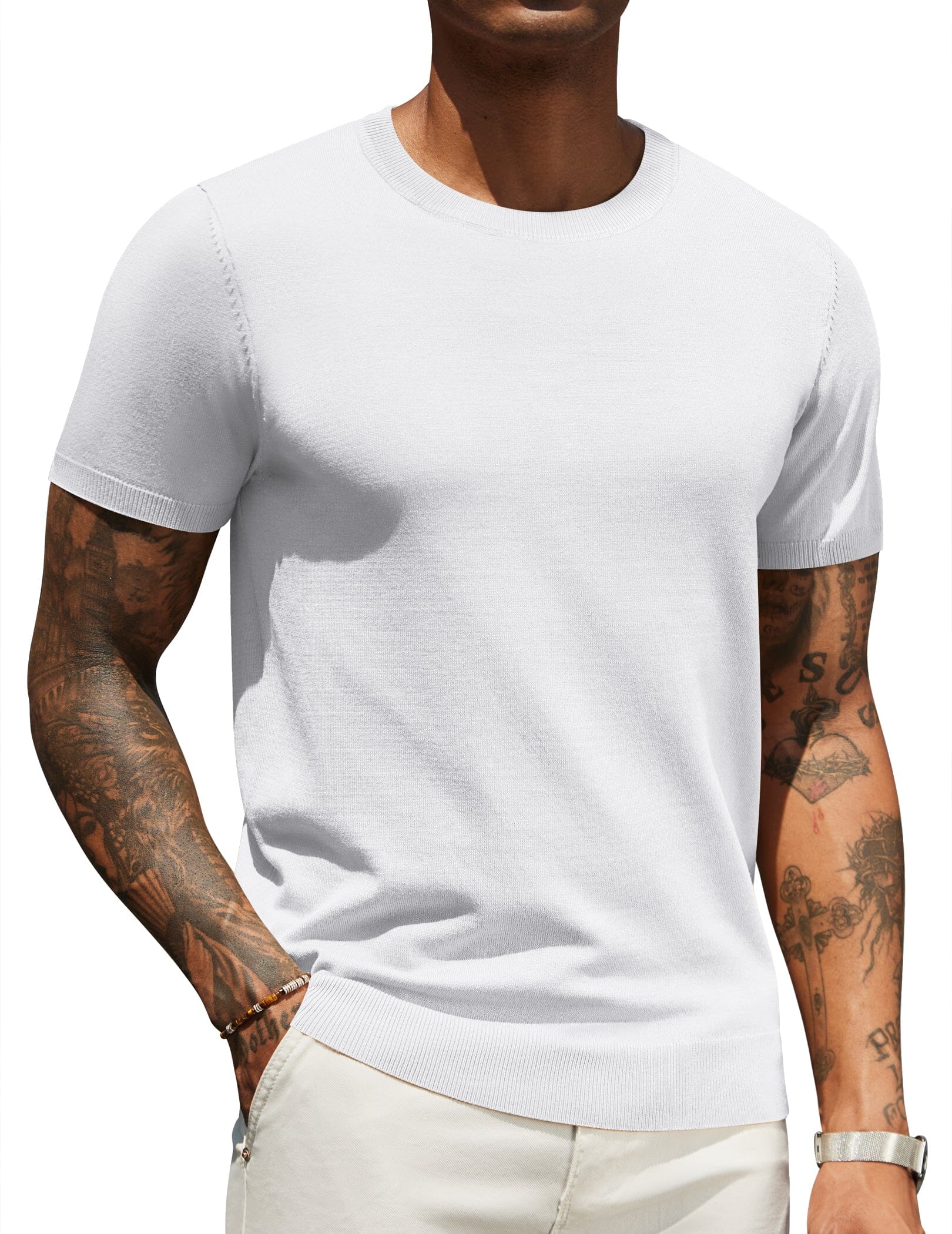 Casual Basic Knit T-Shirt