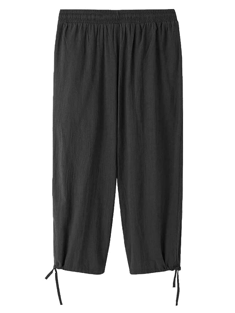 Cotton Linen Style Loose Yoga Pants