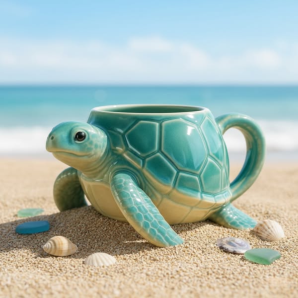 🔥 Black Friday 50% OFF--🐢🌊 Sea Turtle Mug(𝐋𝐮𝐜𝐚𝐬 𝐇𝐚𝐥𝐞 𝐇𝐚𝐧𝐝𝐦𝐚𝐝𝐞®)