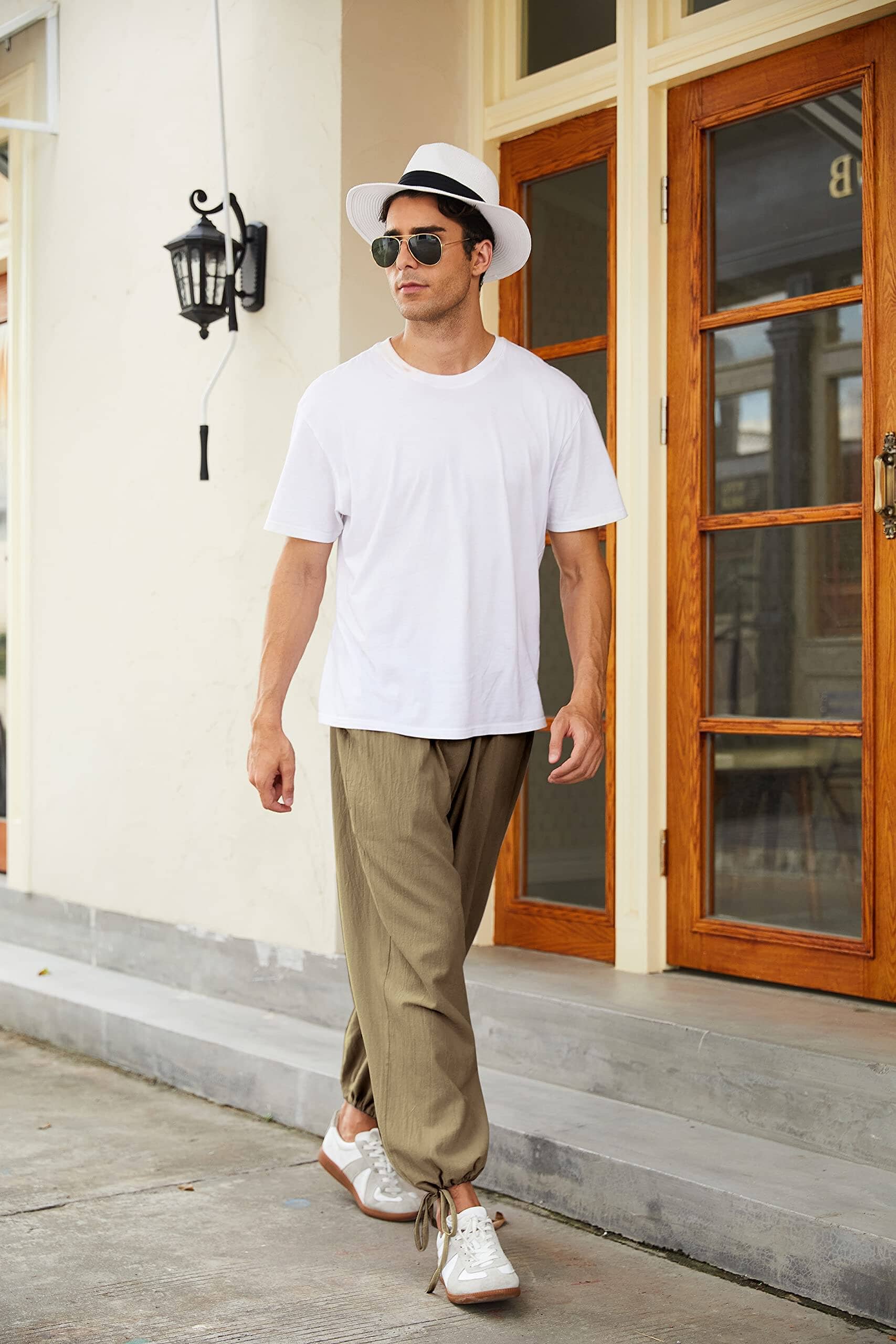 Cotton Linen Style Loose Yoga Pants