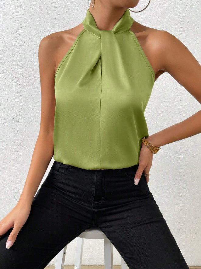 Women's Knot Neck Style top | Silk