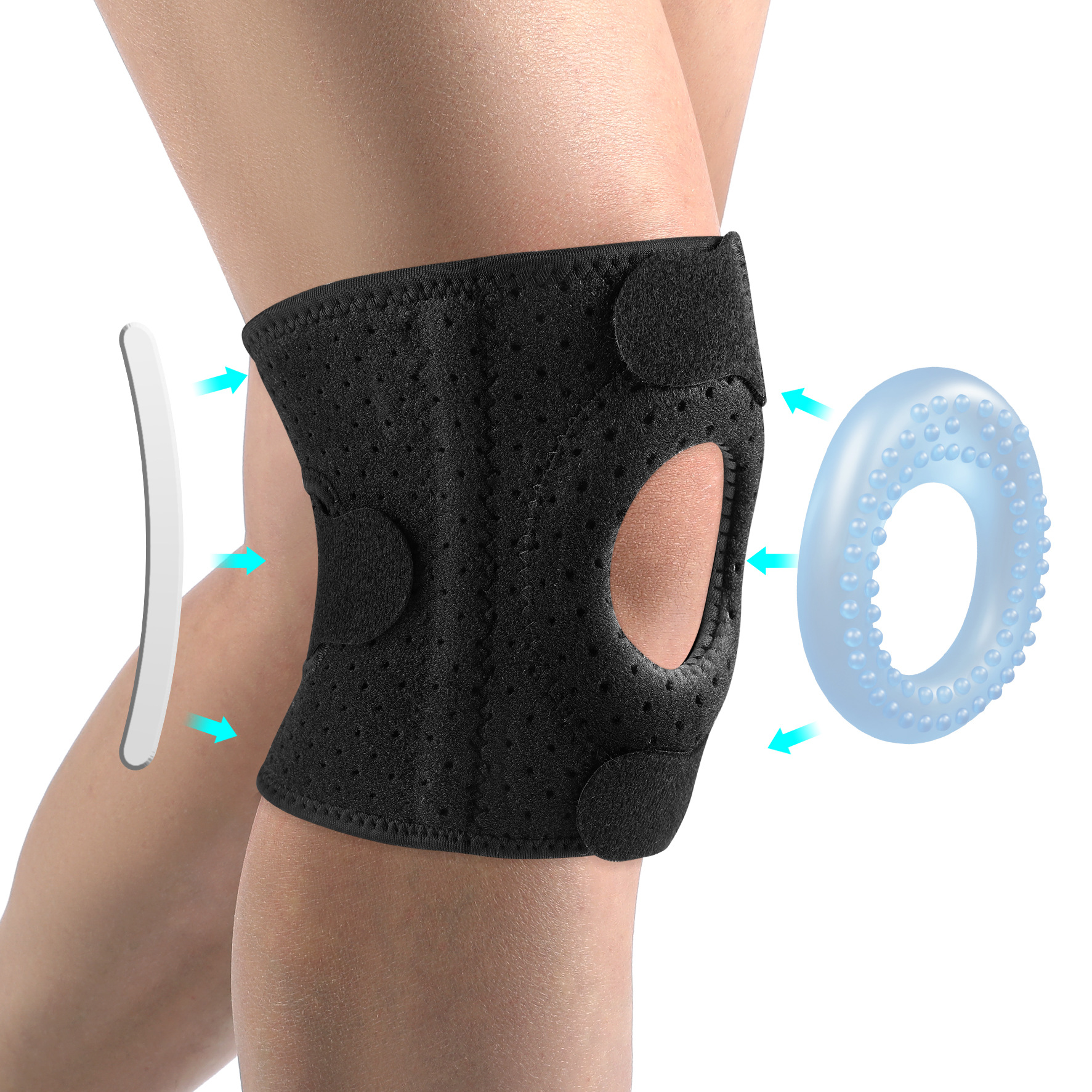 Dual Patella Knee Straps,Adjustable Knee Brace Patella Stabilizer for Knee Pain Relief,Running,Arthritis,Injury Recovery