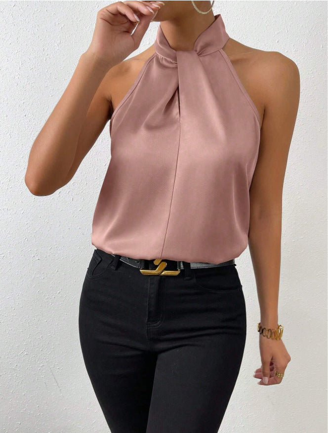 Women's Knot Neck Style top | Silk