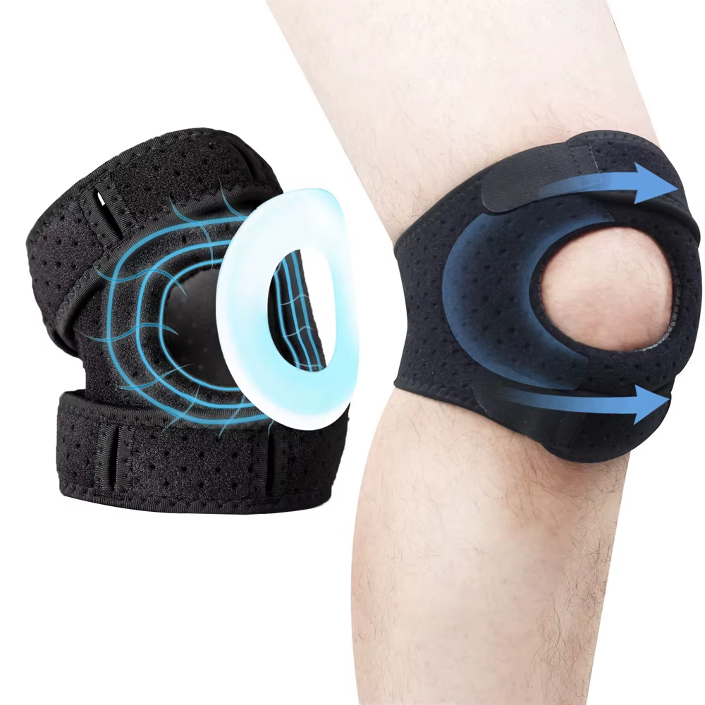 Dual Patella Knee Straps,Adjustable Knee Brace Patella Stabilizer for Knee Pain Relief,Running,Arthritis,Injury Recovery