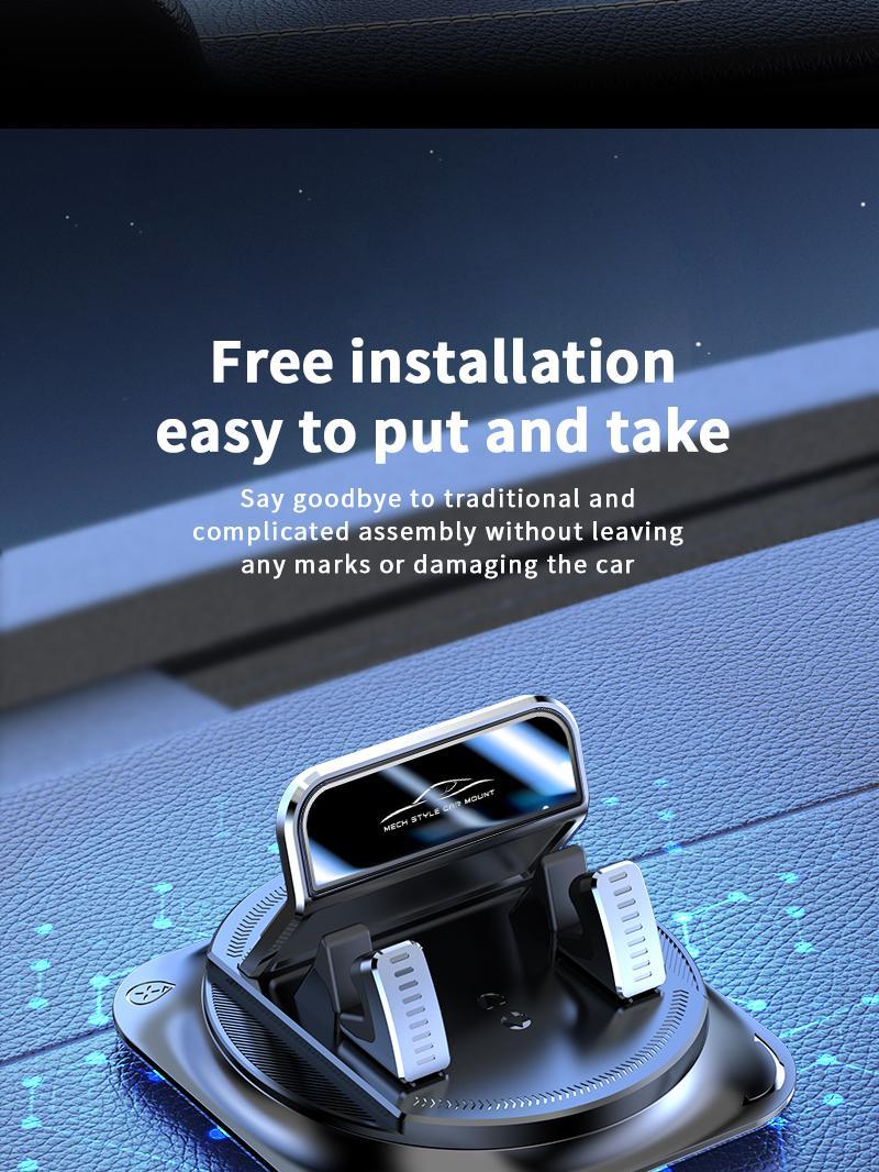 Car Phone Mount with Strong Suction Cup &ndash; 360 &deg;   Rotation, Adjustable Viewing Angles, Anti-Slip Holder for All Phones.