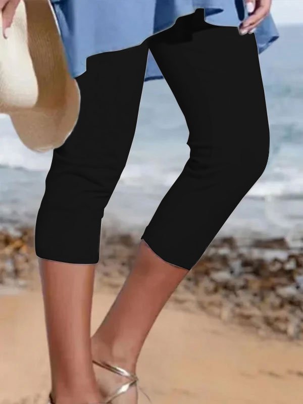 Women's Casual Capris Leggings | Relaxed Fit