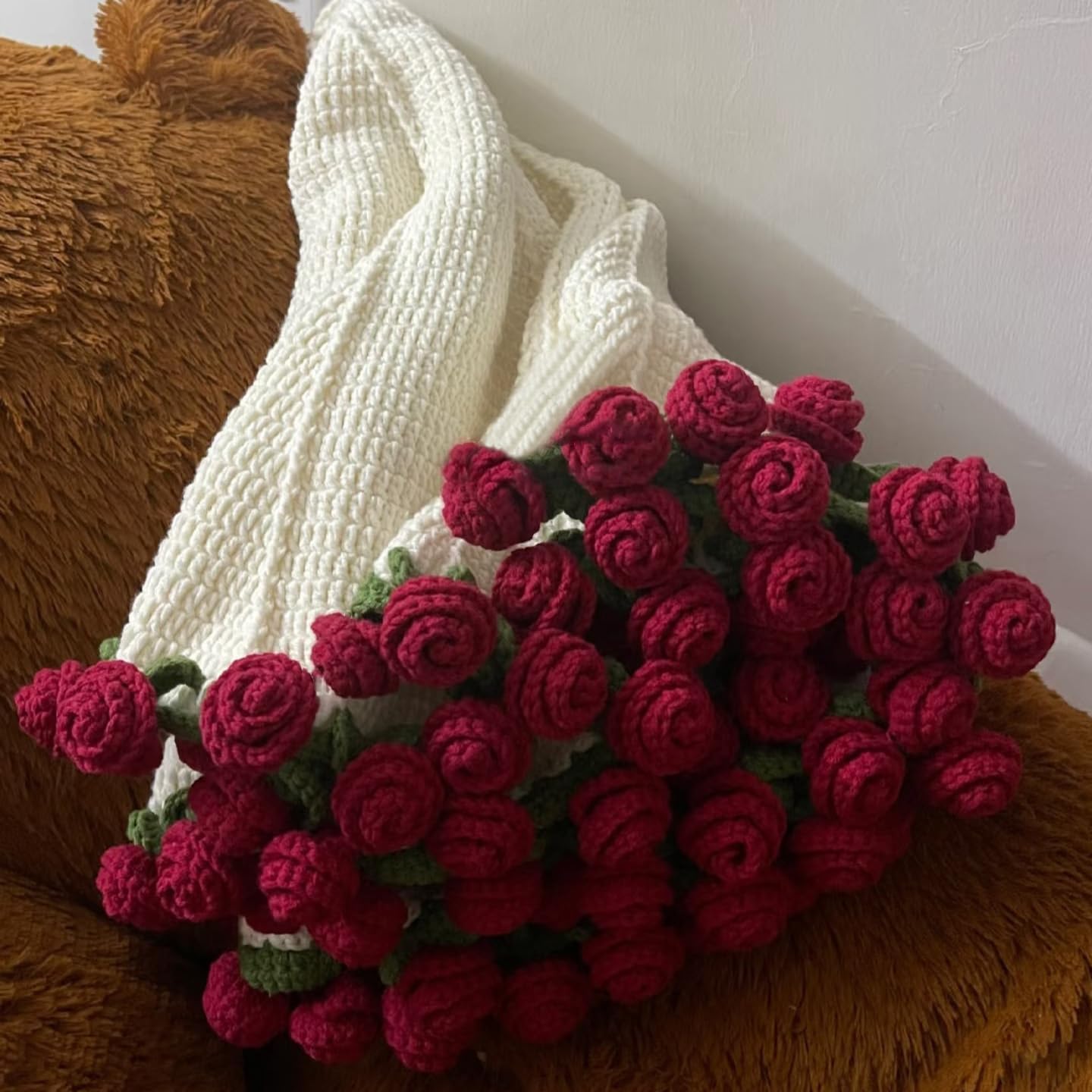 💝Mother's Day 50% OFF - Handmade Yarn DIY Bouquet & Blanket Material Kit