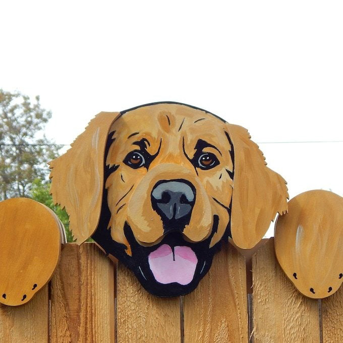 Fence Peeping Courtyard Art Decoration