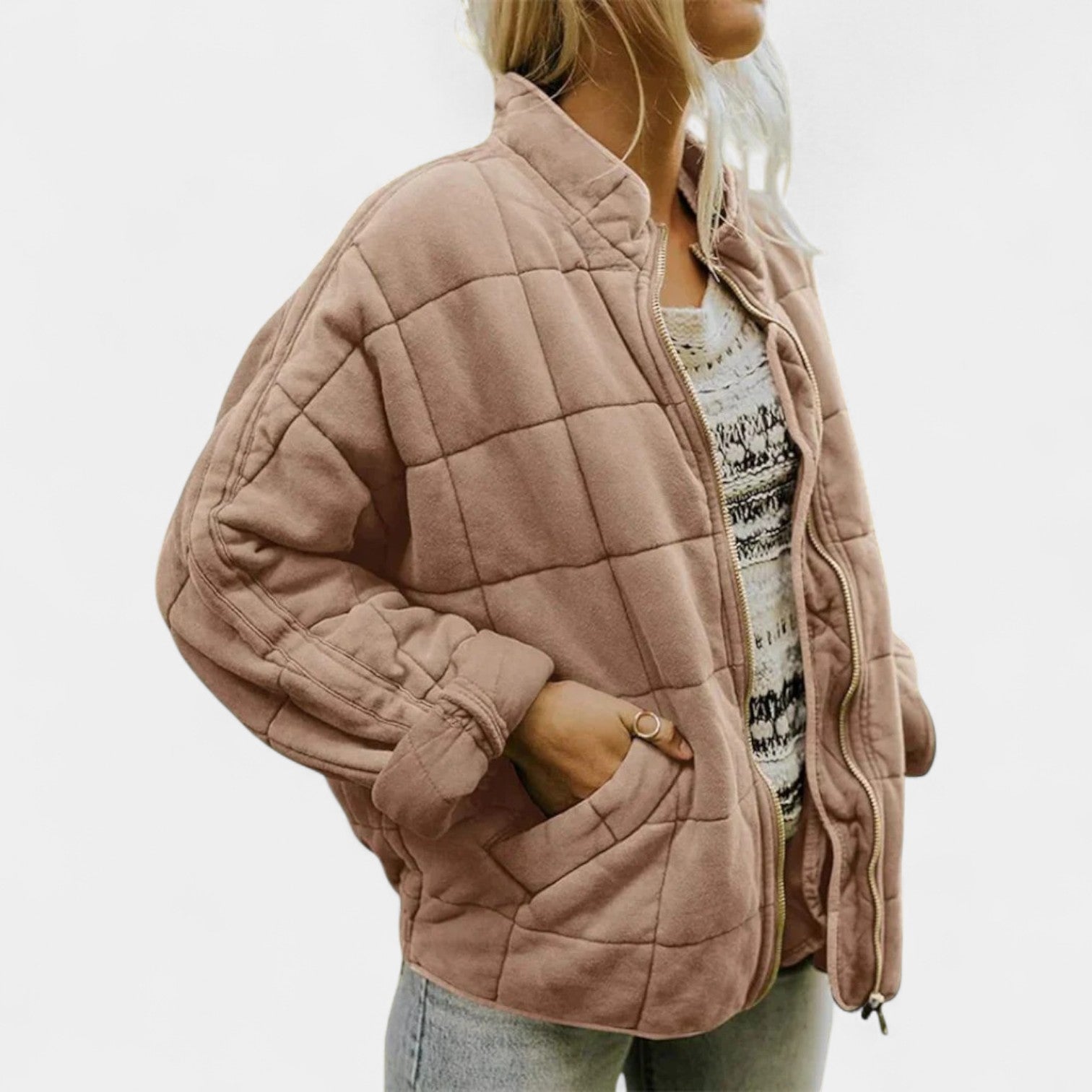 ELEGANT LINED OVERSIZED JACKET