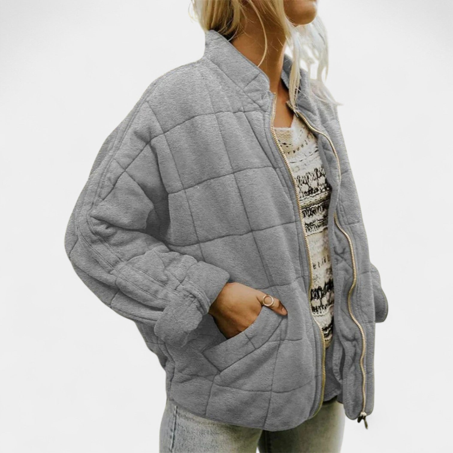 ELEGANT LINED OVERSIZED JACKET
