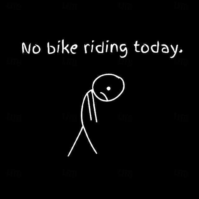 Men's No Bike Riding Today Funny T Shirt Short Sleeve T shirt 3D Print Crew Neck Shirt Fashion Daily Basic Street Casual Black Red Blue Summer Spring Clothing Apparel