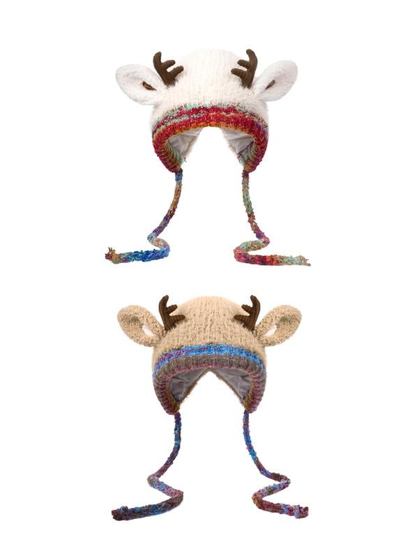 🦌Original design Festive Christmas Antler Hat🧶