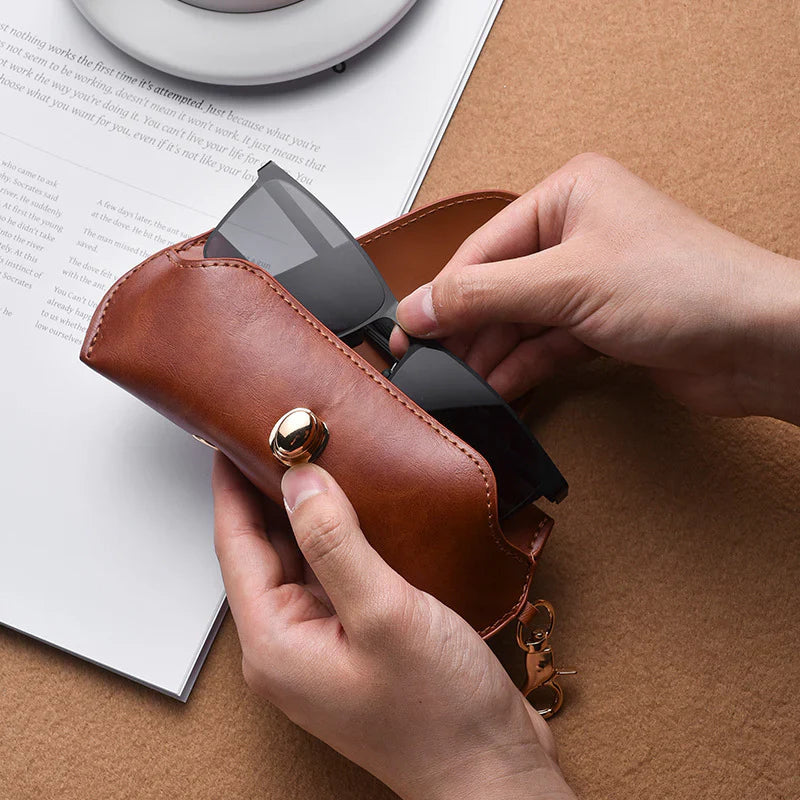 💫Retro Glasses Case With Snap Hook
