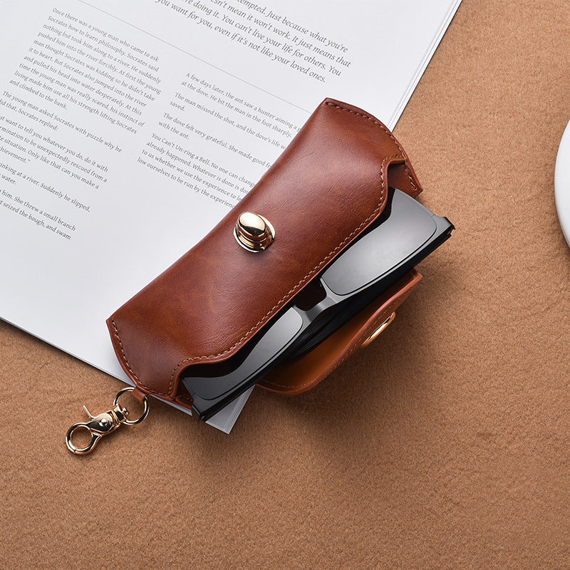 💫Retro Glasses Case With Snap Hook