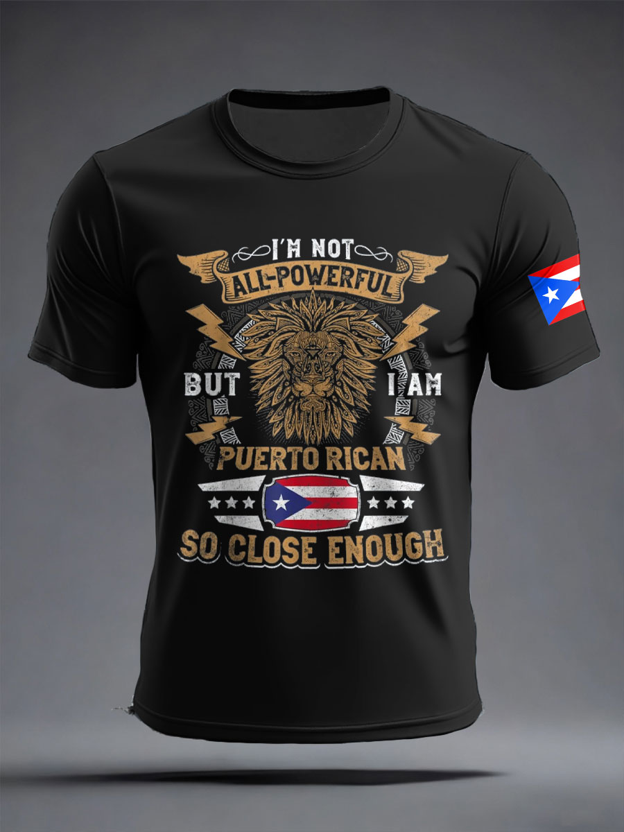 Men's Puerto Rico Art Printed T-shirt