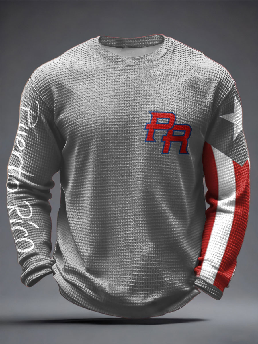 Men's Puerto Rico Printed Waffle Tops
