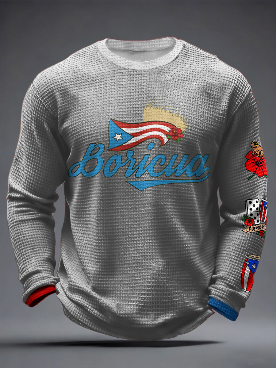 Men's Puerto Rico Printed Waffle Tops