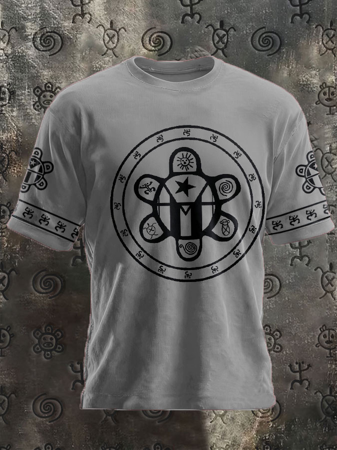 Unisex Puerto Rico Taino Art Proud Printed T-shirt