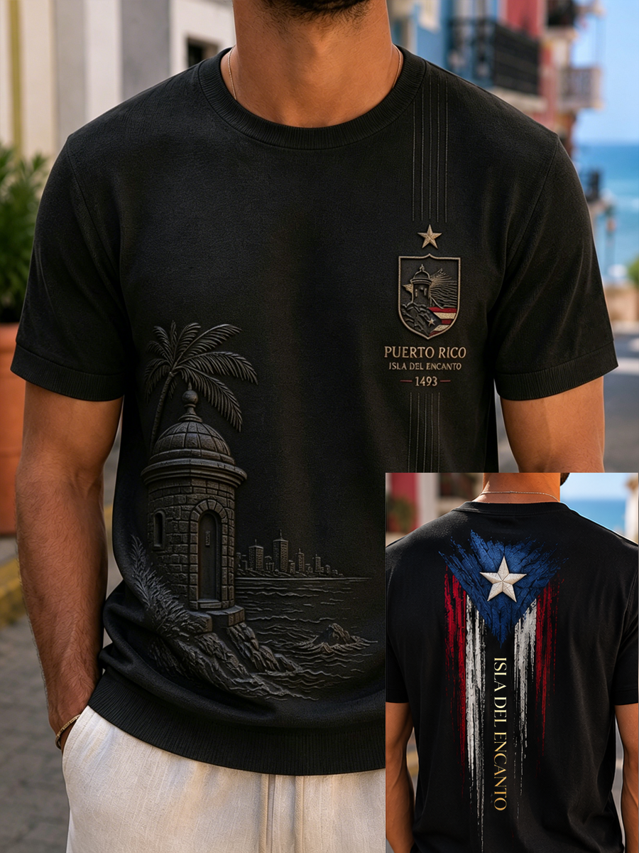 Men's Puerto Rico Printed short sleeves t-shirt