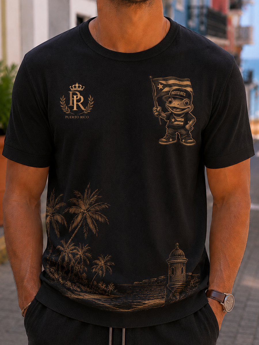 Men's Puerto Rico Printed short sleeves t-shirt