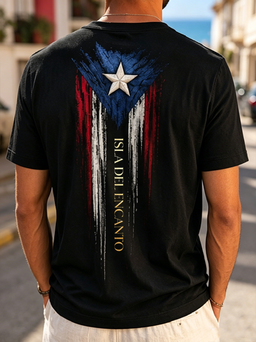 Men's Puerto Rico Printed short sleeves t-shirt