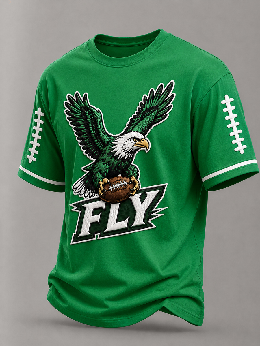 Men's Football Gameday Gift For Football Fans Casual Tee